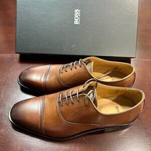 HUGO Lace-Up Leather Oxford Shoes